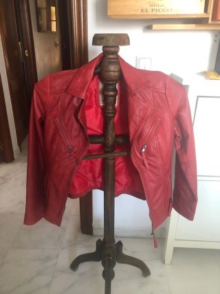Chaqueta Heeli Piel Roja Talla L