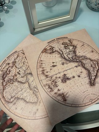 Decoración Mesa Comedor: Mapas, Marco, Planta