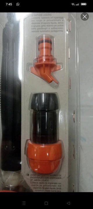 Kit para limpiar con la manguera y jabon