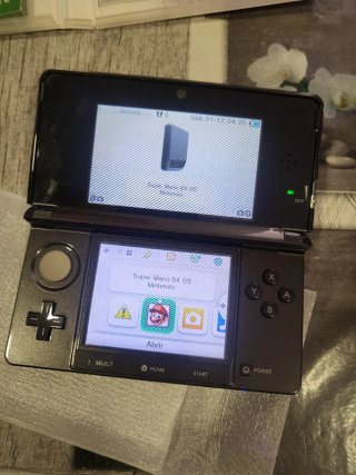 3DS cosmos black + Mario 64