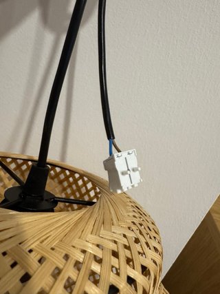 Lámpara SINNERLIG bambú 27cm IKEA