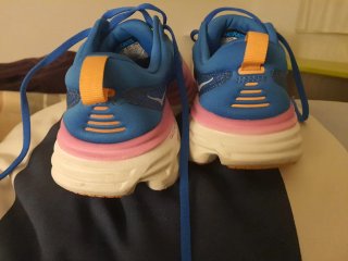 Zapatillas Hoka Azul y Rosa