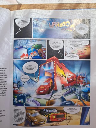 Libro infantil comic Cars Disney
