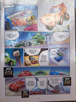 Libro infantil comic Cars Disney