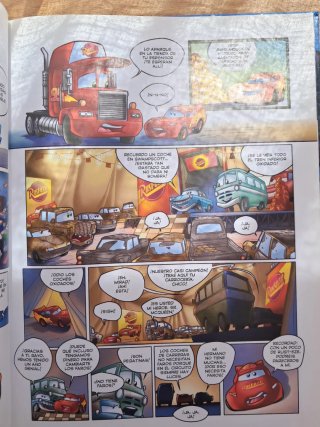 Libro infantil comic Cars Disney