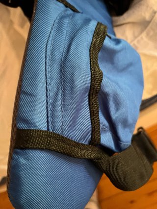 Mochila ergonómica para bebé azul