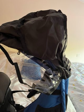 Mochila ergonómica para bebé azul