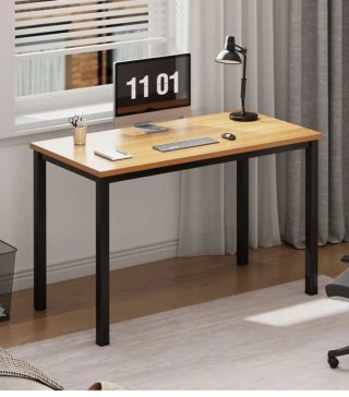 Mesa auxiliar de madera y metal