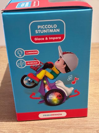 Giocattolo Bambola Bimbo Moto Luci Suoni