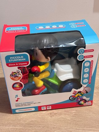 Giocattolo Bambola Bimbo Moto Luci Suoni