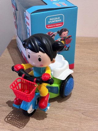 Giocattolo Bambola Bimbo Moto Luci Suoni