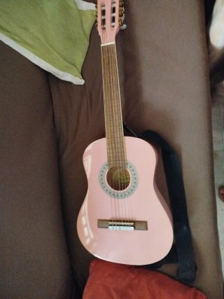 Guitarra XS Music Fidelity Rosa Pastel