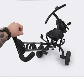 Triciclo infantil con mango de empuje