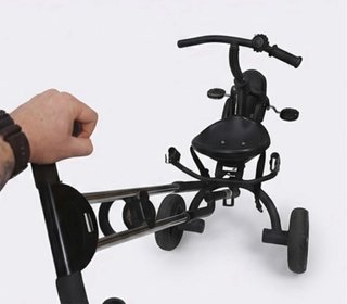 Triciclo infantil con mango de empuje
