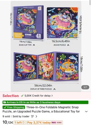 Puzzle Leveled 3 in 1 (97 pezzi)