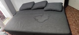Leer bien!!!!!Sofá Cama Ikea FRIHETEN 4 Plazas Gri