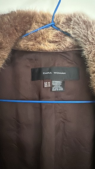 Chaqueta Zara Brocada Pelo