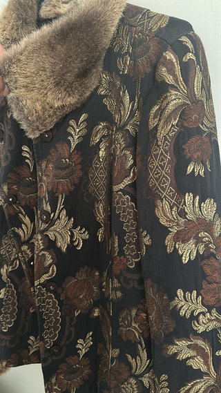 Chaqueta Zara Brocada Pelo