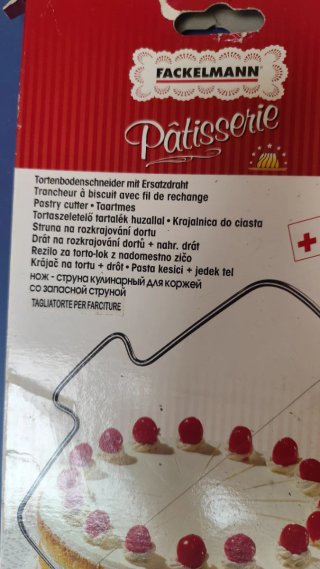 Tagliatorte Fackelmann Pâtisserie con filo ricambi