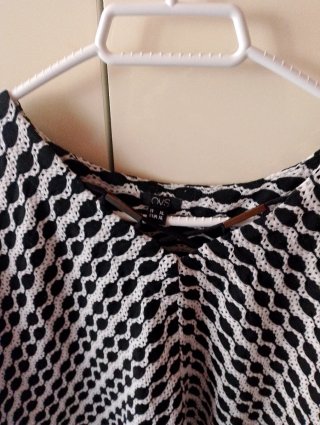 Maglia OVS donna scollo a V fantasia geometrica