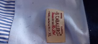 Camisa de rayas azul y blanca Talla XL