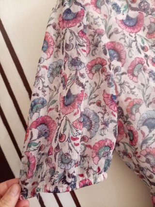 Vestido Springfield flores manga corta