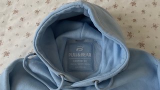 Sudadera Oversized Azul Claro Pull&Bear