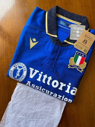 Camiseta Italia Rugby Macron Maglia