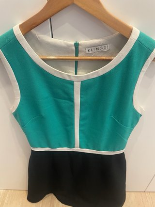 Vestido Kling negro y verde