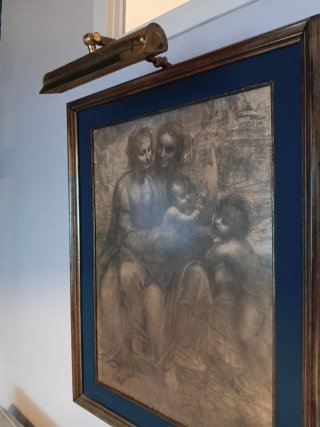 Lampada da parete vintage per quadri