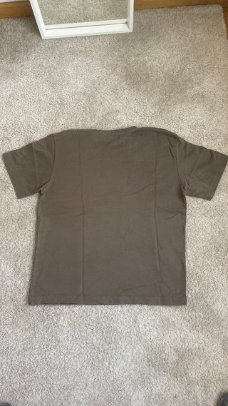 Camiseta manga corta marrón/verde