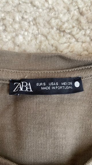 Camiseta manga corta marrón/verde