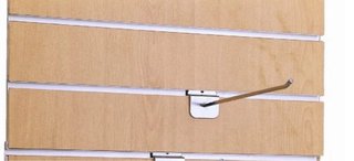 Panel expositor madera blanco