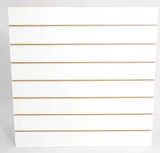 Panel expositor madera blanco