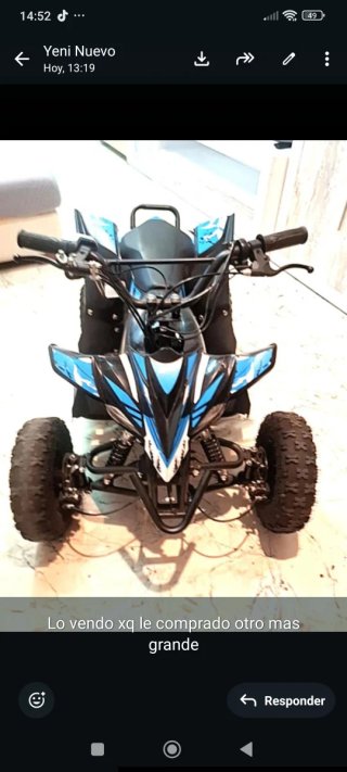 Quad Infantil Negro y Azul