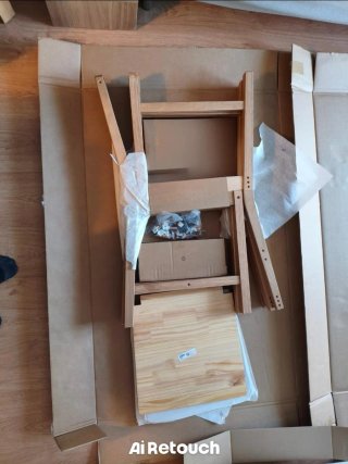 Sin uso, juego de sillas estilo escandinavo.
