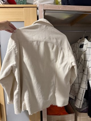 Chaqueta Zara Corduroy Beige