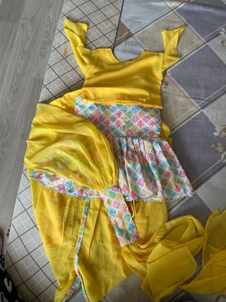 Traje Indio Azul y Dorado