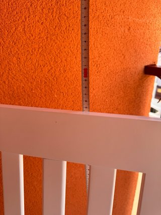 Silla Mecedora Blanca lacada