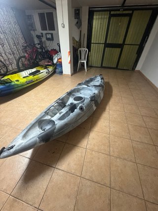 Kayak de pesca individual camuflaje