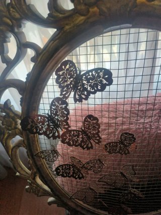Cuadro Decorativo Mariposas Metal/Madera