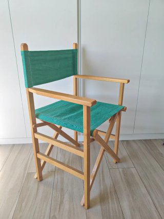 Silla Director Plegable Madera y Tela