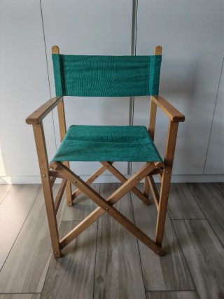 Silla Director Plegable Madera y Tela