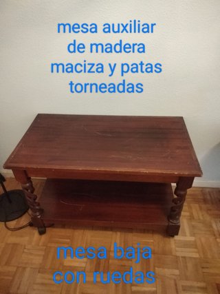 Mesa auxiliar madera