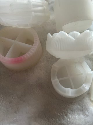 Conjunto moldes silicona figuras y contenedores