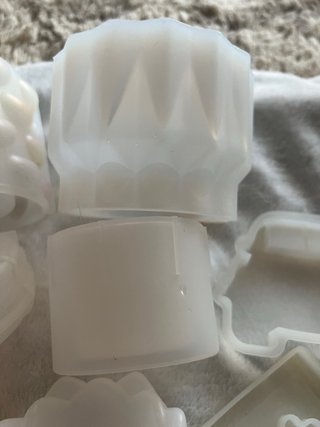 Conjunto moldes silicona figuras y contenedores