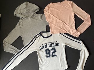 3 Tops Manga Larga Talla XS