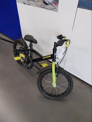 Bicicleta niños 16 pulgadas Btwin 500 Dark Hero negra 4,5 -