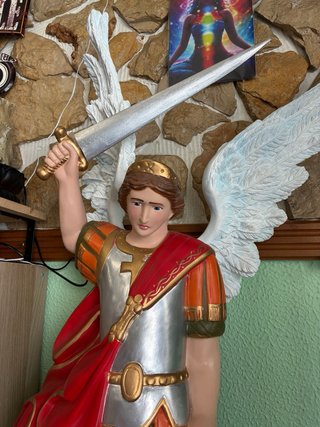 Arcanjo Miguel Gesso 1,25m Feito na Bahia