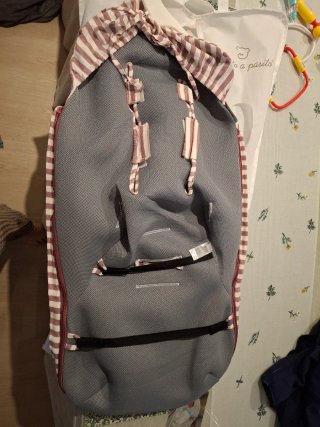 Saco silla Pasito a Pasito cherry rayas